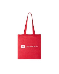 Handlenett i bomull - rød - pakke á 10 stk