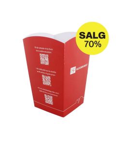 Popcorn beger liten - pakke á 20 stk