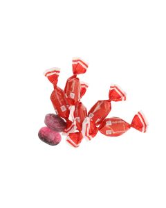 Pulverfylt bringebær- og lakrisdrops - 2 kg