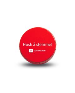 Clic clac - hjerteformet jordbærdrops - Eske á 24 stk