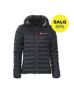 Damejakke i fuskedun - Sort