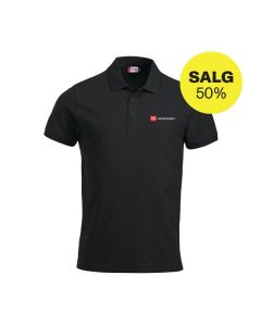 Polo pique Fagforbundet - sort m/brodert logo