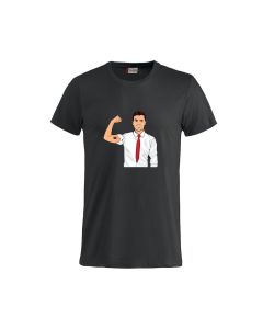 T-skjorte med trykk av mannen