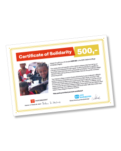 Solidaritetsbevis 500 kr - Engelsk