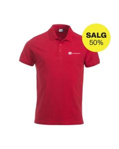 Polo pique Fagforbundet - rød m/brodert logo